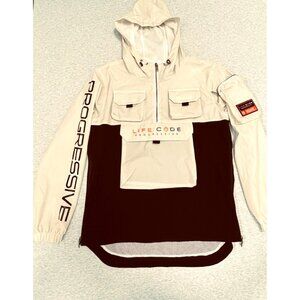 Life Code Progressive Jacket Mens L Windbreaker Stone Streetwear Utility Gorp